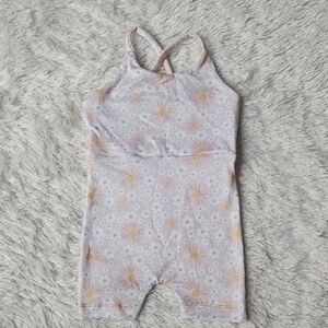 Handmade Flral Print Srappy Romper